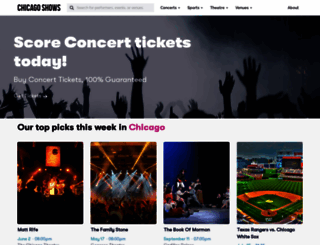chicago-shows.com screenshot
