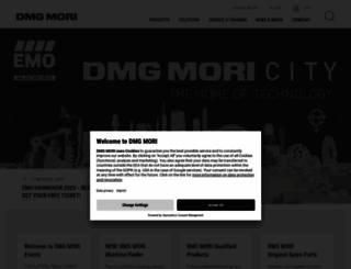 chicago.dmgmori.com screenshot