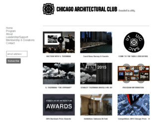 chicagoarchitecturalclub.org screenshot