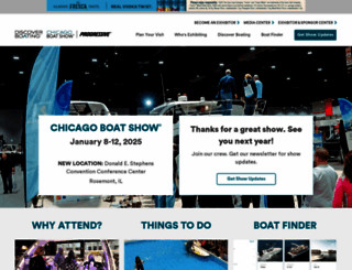 chicagoboatshow.com screenshot