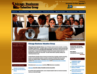 chicagobusinessvaluation.net screenshot