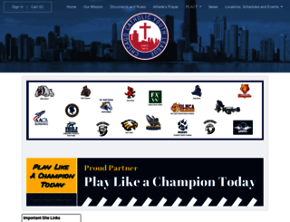chicagocatholicyouthleague.teamsnapsites.com screenshot