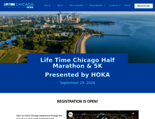 chicagohalfmarathon.com screenshot