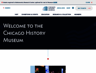 chicagohistory.org screenshot