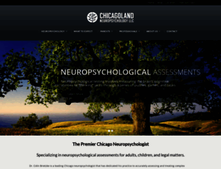 chicagolandneuropsychology.com screenshot
