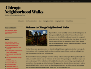 chicagoneighborhoodwalks.com screenshot
