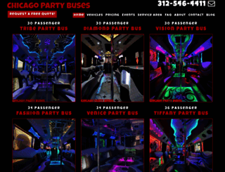 chicagopartybuses.com screenshot
