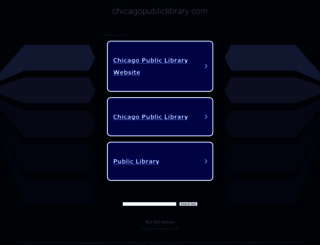 chicagopubliclibrary.com screenshot