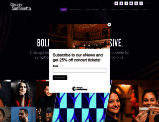 chicagosinfonietta.org screenshot