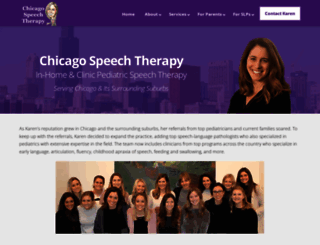 chicagospeechtherapy.com screenshot