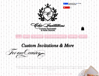chicinvitationsbyca.com screenshot