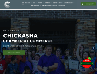 chickashachamber.com screenshot