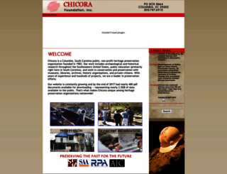 chicora.org screenshot