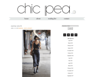 chicpeablog.com screenshot