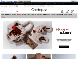 chicshop.cz screenshot