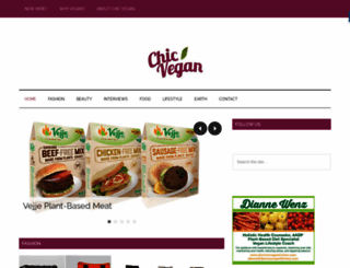 chicvegan.com screenshot