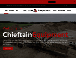 chieftainequipment.com screenshot