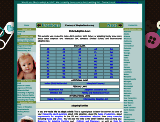 childadoptionlaws.com screenshot