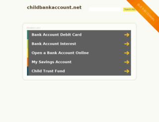 childbankaccount.net screenshot