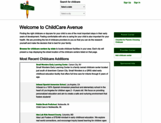 childcareavenue.com screenshot
