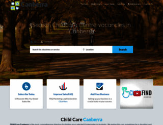 childcarecanberra.com.au screenshot