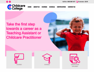 childcarecollege.co.uk screenshot