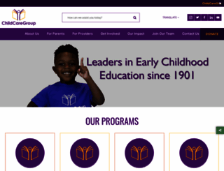 childcaregroup.org screenshot