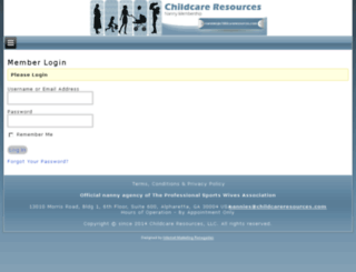 childcareresourcesnanny.com screenshot