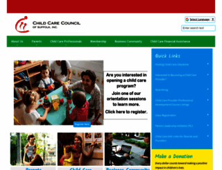 childcaresuffolk.org screenshot