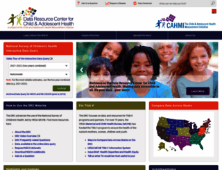childhealthdata.org screenshot