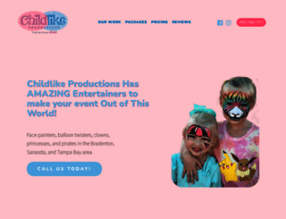 childlikeproductions.com screenshot