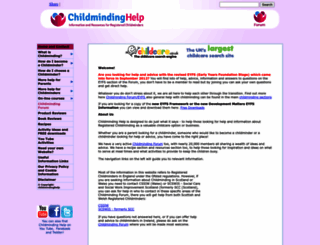 childmindinghelp.co.uk screenshot