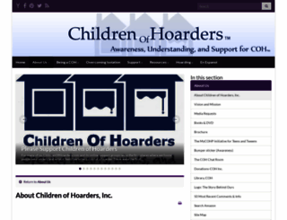 childrenofhoarders.com screenshot