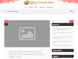 childrenofsouthafrica.org screenshot