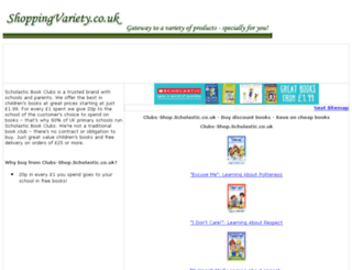 childrens-books.shoppingvariety.co.uk screenshot