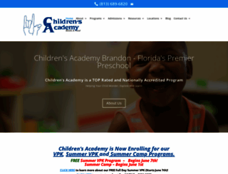 childrensacademybrandon.com screenshot