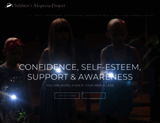 childrensalopeciaproject.org screenshot