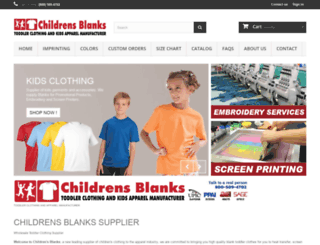 childrensblanks.com screenshot
