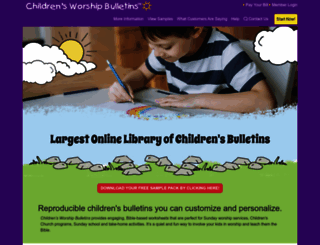 childrensbulletins.com screenshot