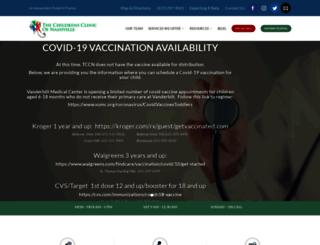 childrensclinicofnashville.com screenshot