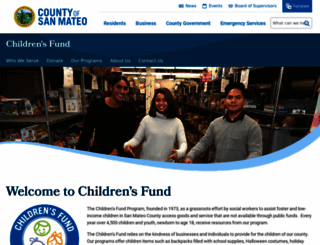 childrensfund.smcgov.org screenshot