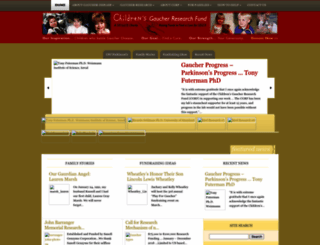 childrensgaucher.org screenshot