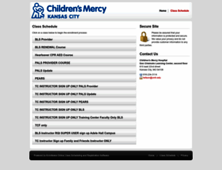 childrensmercy.enrollware.com screenshot