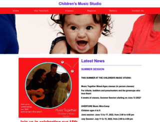 childrensmusicstudiola.com screenshot