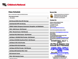 childrensnational.enrollware.com screenshot