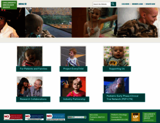 childrensoncologygroup.org screenshot