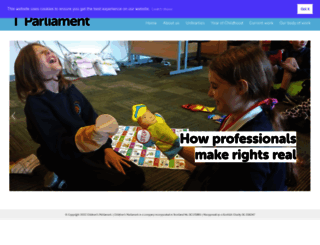 childrensparliament.org.uk screenshot