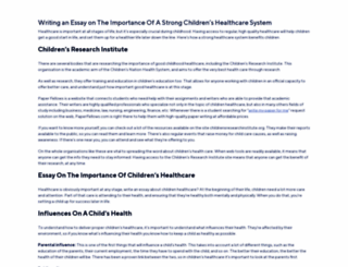 childrensresearchinstitute.org screenshot