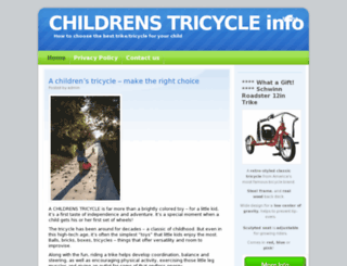 childrenstricycle.net screenshot