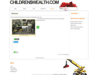 childrenswealth.com screenshot